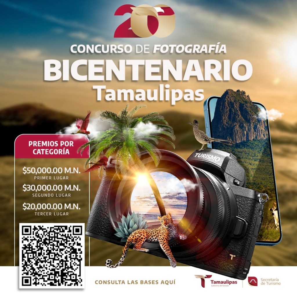 Invita Secretaría de Turismo a concurso de fotografía celebrando el Bicentenario de&nbsp;Tamaulipas