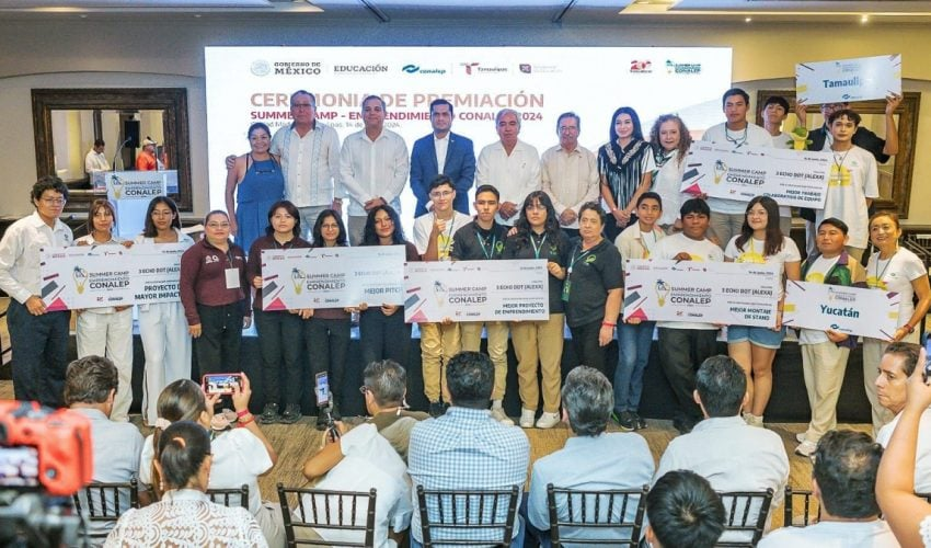 PREMIAN A GANADORES DEL SUMMER CAMP EMPRENDEDORES CONALEP&nbsp;2024