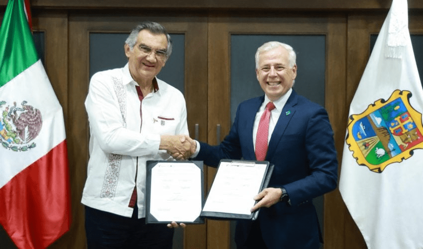 Firma Tamaulipas convenio con el NADBank para impulsar proyectos&nbsp;prioritarios