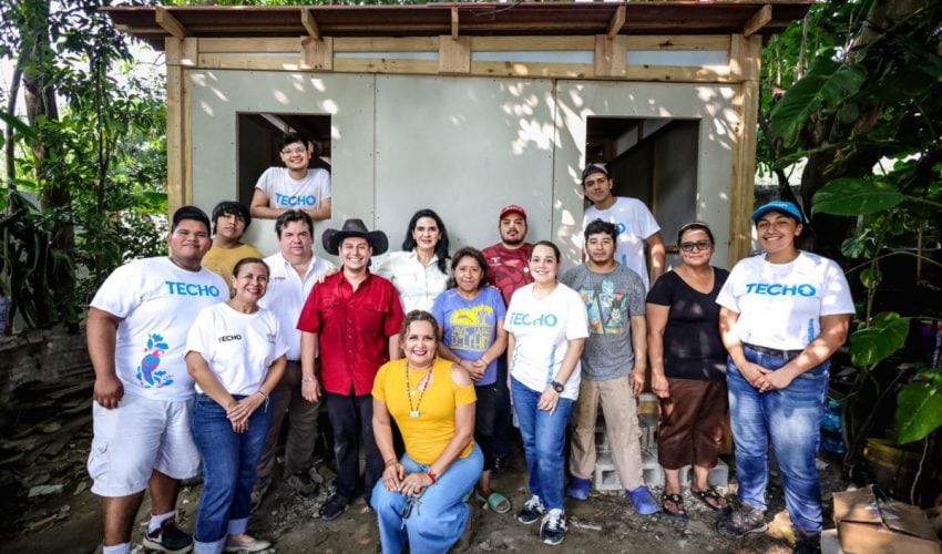 INJUVE Y TECHO México contribuyen al patrimonio de las familias que habitan en sectores vulnerables de&nbsp;Tampico