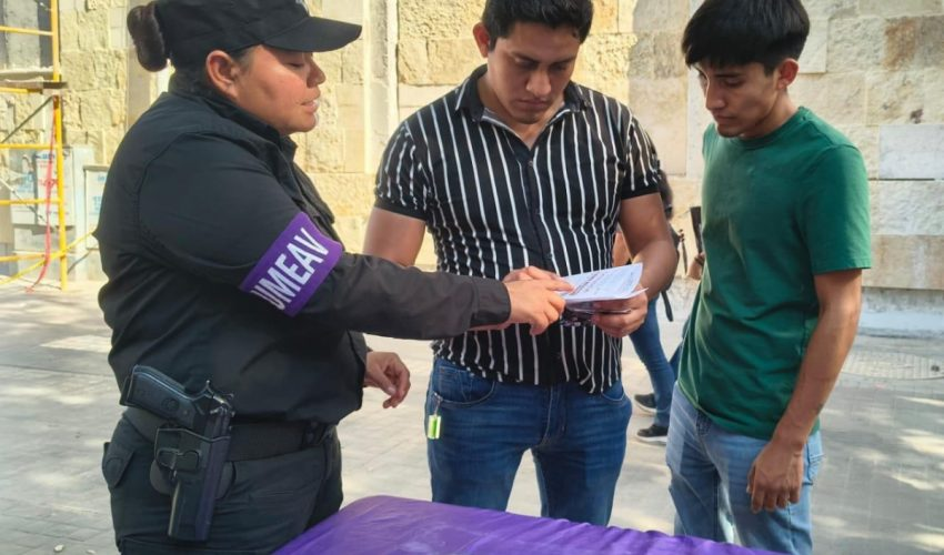 Implementa Guardia Estatal de Género campaña preventiva en zonas comerciales de&nbsp;Reynosa